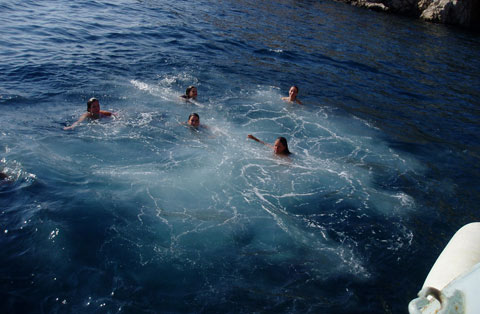 Swimming in the Adriatic sea